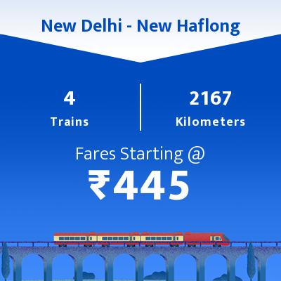 New Delhi To New Haflong Trains